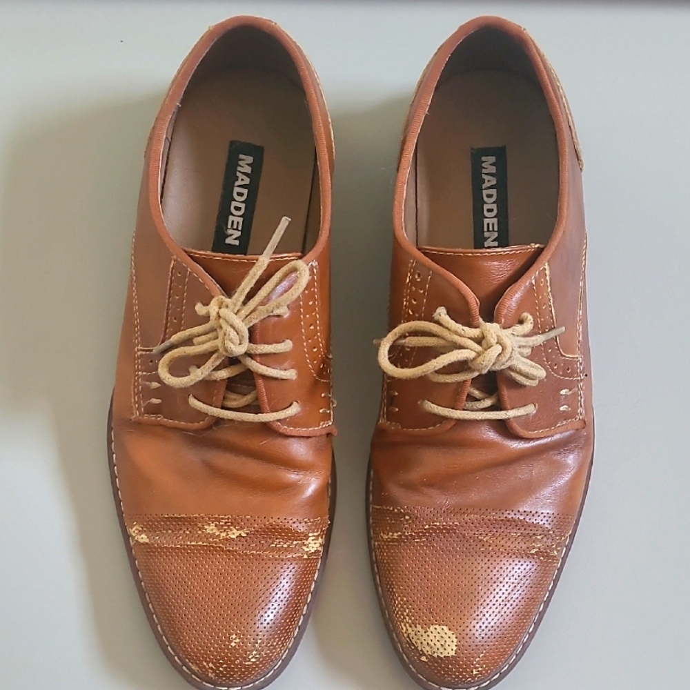 Men's Brown Leather Dress Shoes